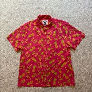Savage Tacticians Shirt Mens Extra Large AOP Pink Hawaiian Shirt Floral Beach